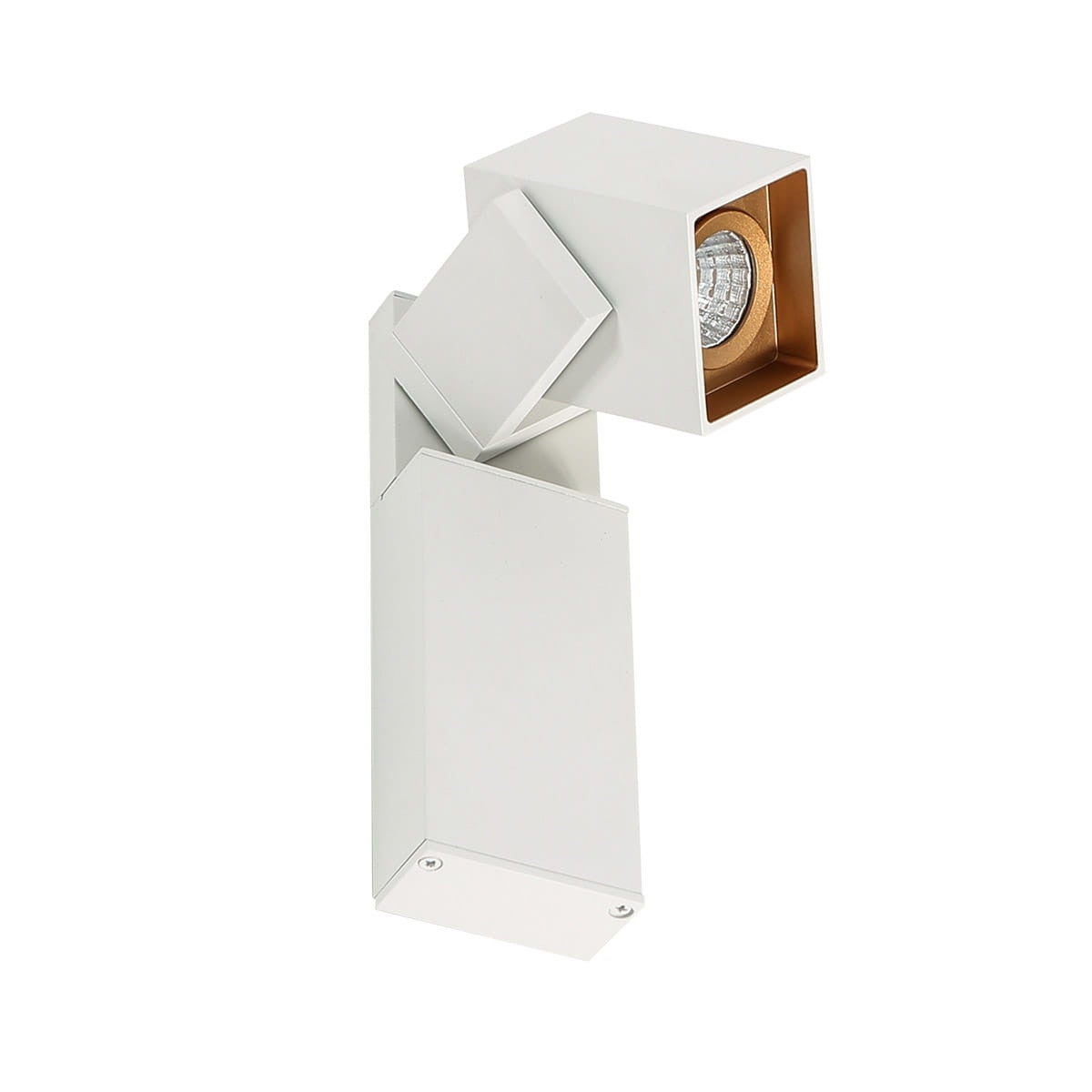 Kinkiet ścienny Aravena biało-złoty LED 5W 3000K 450lm styl nowoczesny ciepły wym: 12 x 18,5 x 6 cm aluminium IP20 Italux