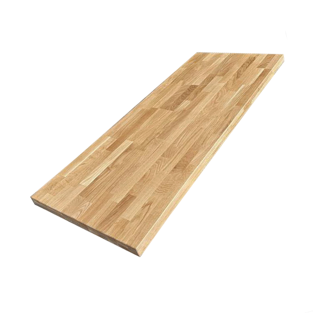 Plan de vasque Chêne Pré-Huilé bois massif, l.121 x H.49 cm, Ep.36 mm