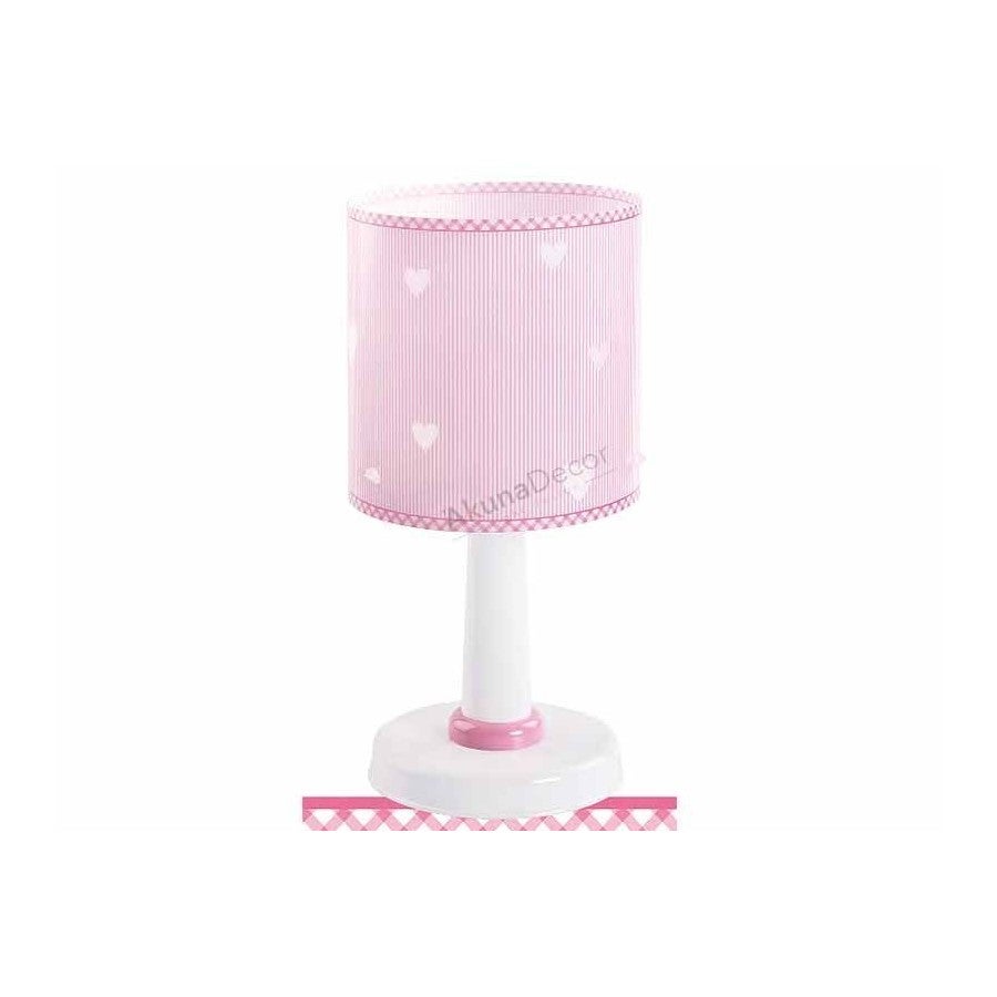Lampka nocna Sweet Dreams - Serca dla dzieci różowa