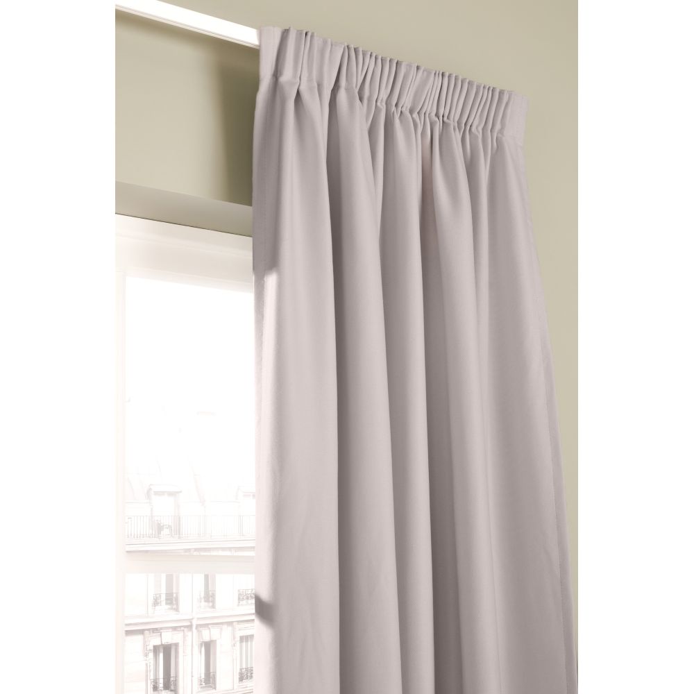 Rideau thermique Galon fronceur Gris MC17 130Lx250H | Leroy Merlin