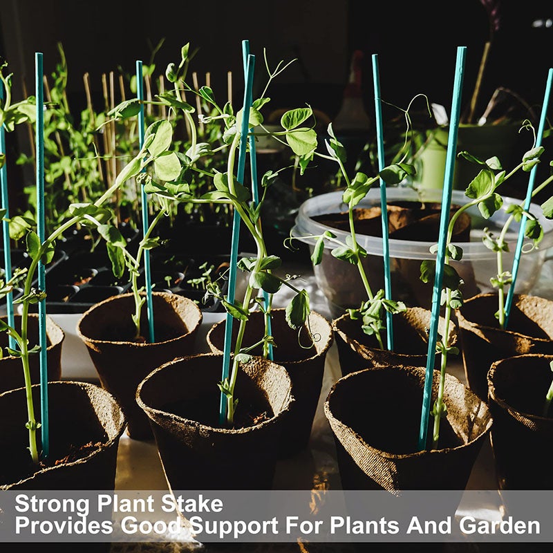 50 tiges de support pour plantes de 40 cm de long, tiges pour compositions florales, adaptées aux jardins et aux serres - 7