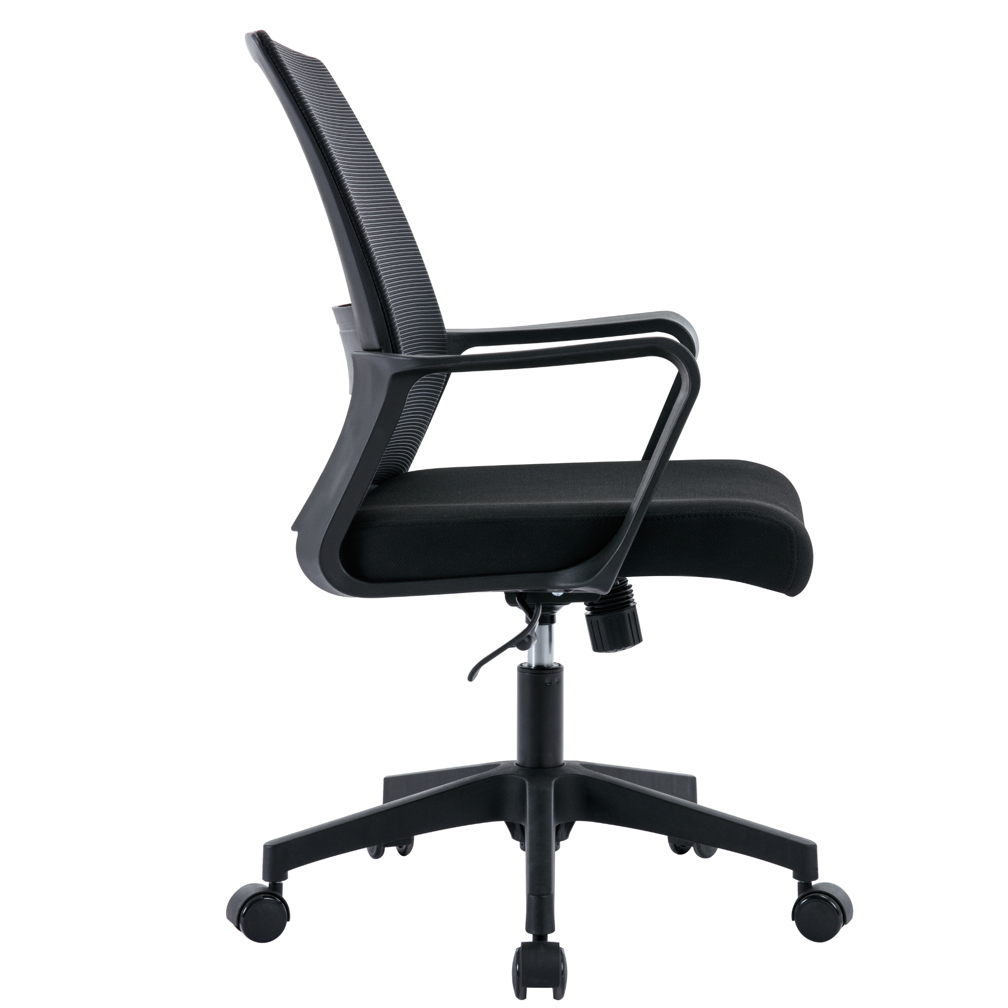 Chaise de Bureau Ergonomique Support Lombaire, Ajustable et Respirant, Noir - ZIK - 11