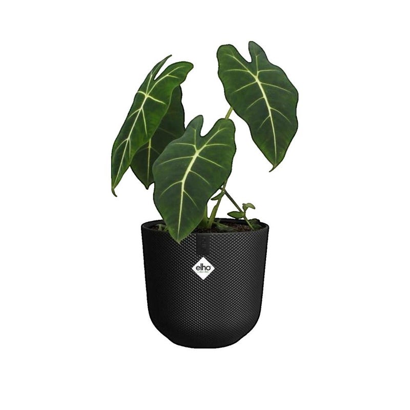 Doniczka okrągła Jazz - czarna Ø 26 x wys. 24 cm - wnętrze w 100% z recyklingu - Elho