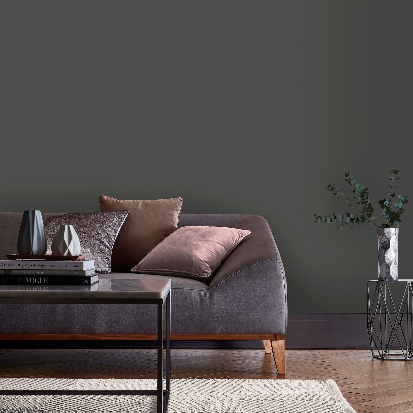 Papier peint intissé Paradiso Uni 1005 x 52cm Gris - 3