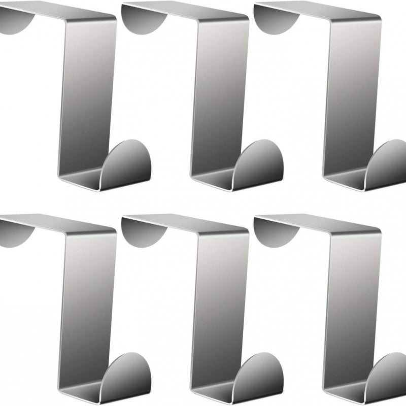 6 sztuk haczyków na drzwi, haczyków na drzwi szafek, haczyków w kształcie litery Z do kuchni, łazienki, sypialni, biura