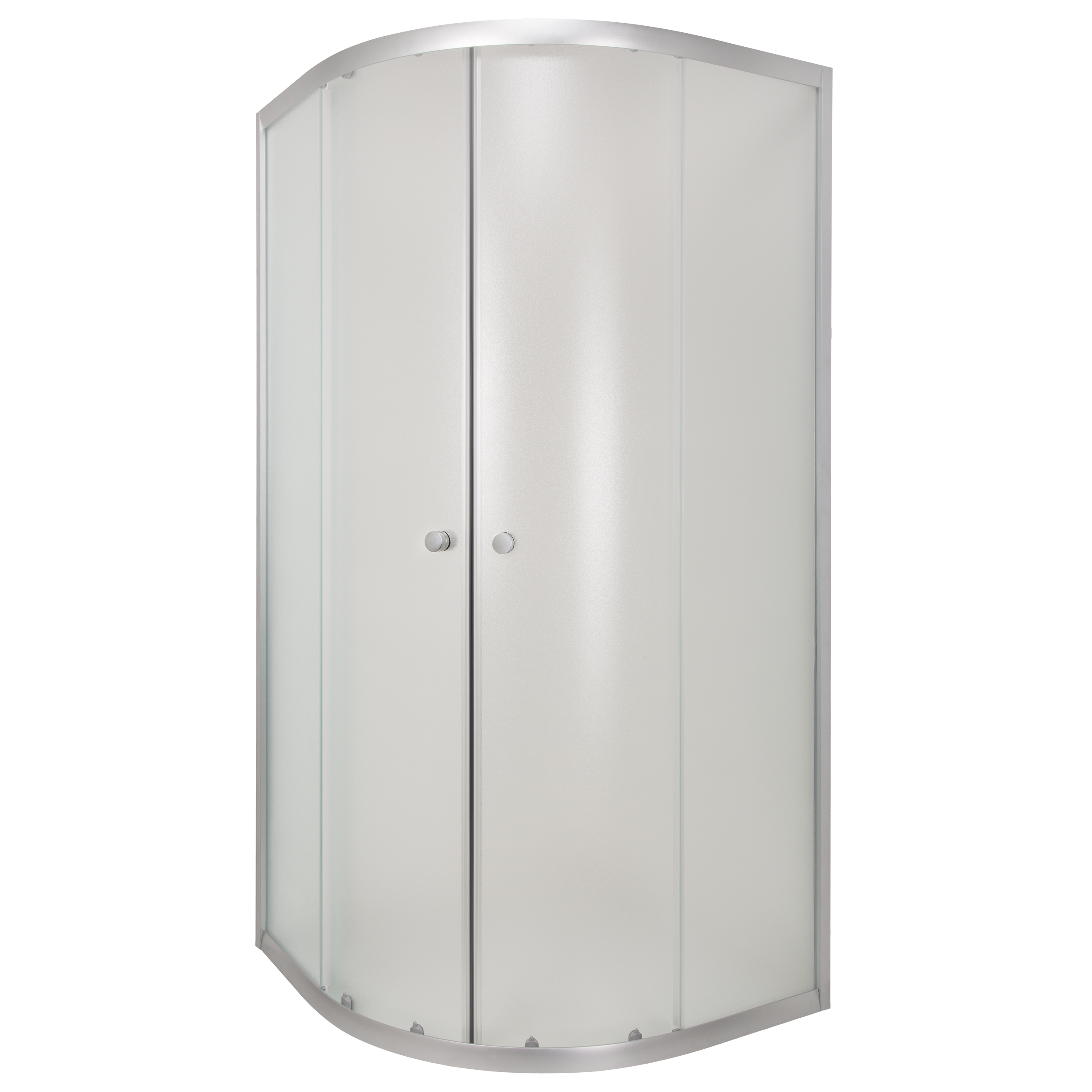 Kabina Prysznicowa 90 x 90 cm Bez Brodzika Półokrągła INVENA Vitoria