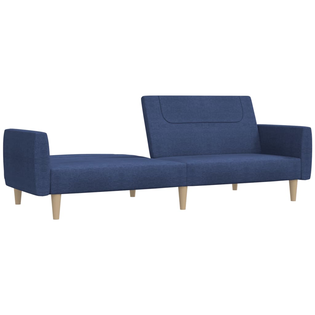 Canapé-lit | Lit simple | Canapé convertible à 2 places bleu tissu CFW51738 - 4