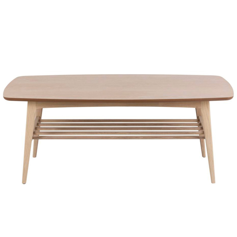 Woodstock stolik kawowy 1 półka biała.