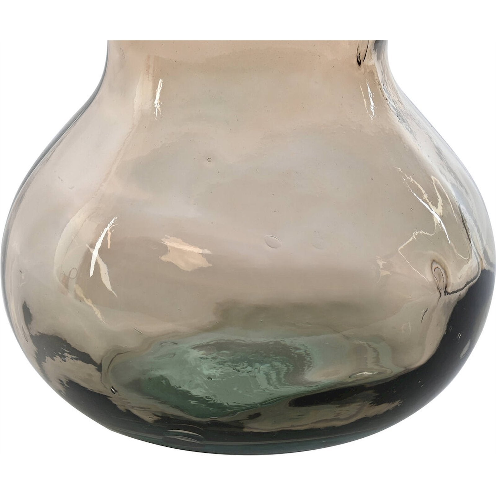 Vase cristal recyclé taupe élégance intérieure 26,5 x 26,5 x 75 cm Taupe élégant et naturel - 3