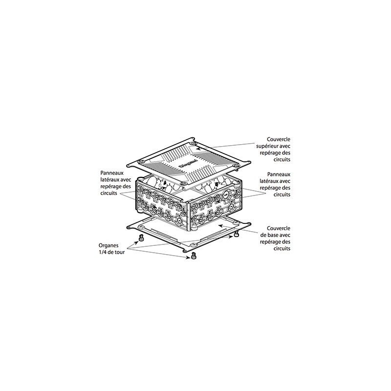Boite pavillonnaire Ecobatibox 200 x 200 x 80 - Grande capacité - 2