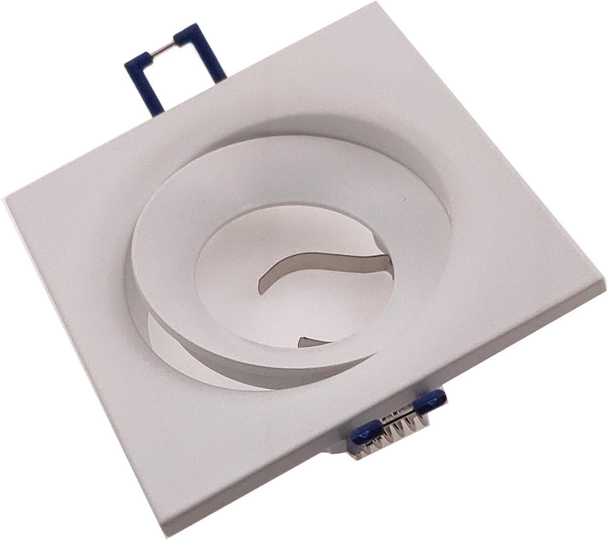 Oprawa sufitowa wpuszczana oczko Cygnus biała 1xGU10x50W kwadratowa ruchoma IP20 wym: 2,8 x 9 x 9 cm aluminium IdeaLED - 3