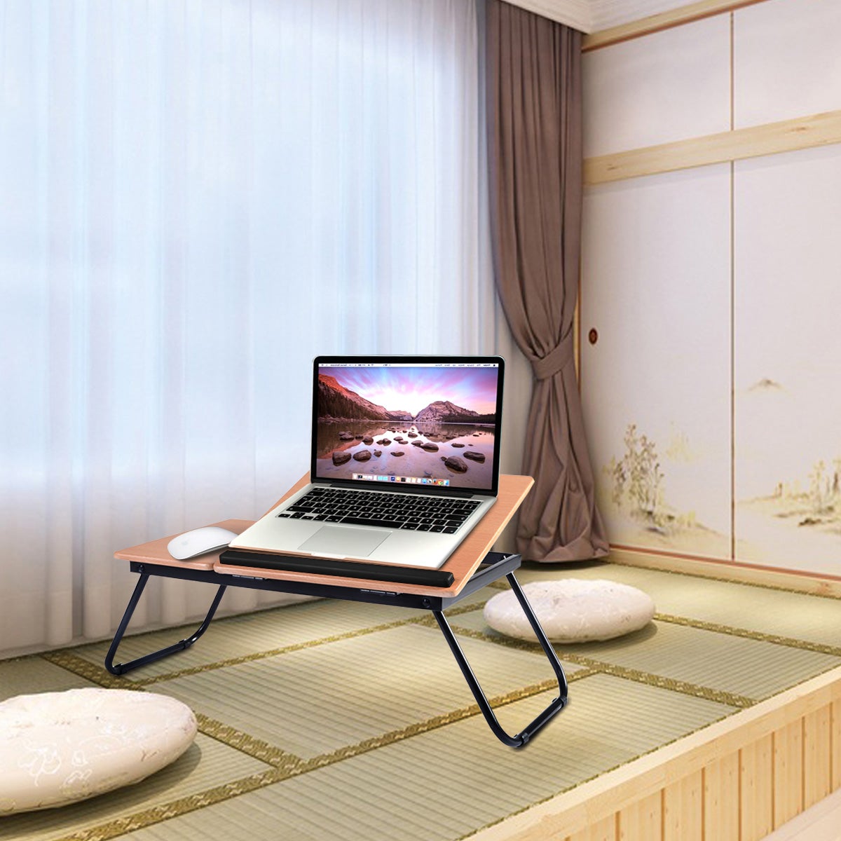 Scrivania Per Computer Portatile, Tavolo Da Letto Per Laptop, Vassoio Per La Colazione, Scrivania Pieghevole Portatile - Foto 11