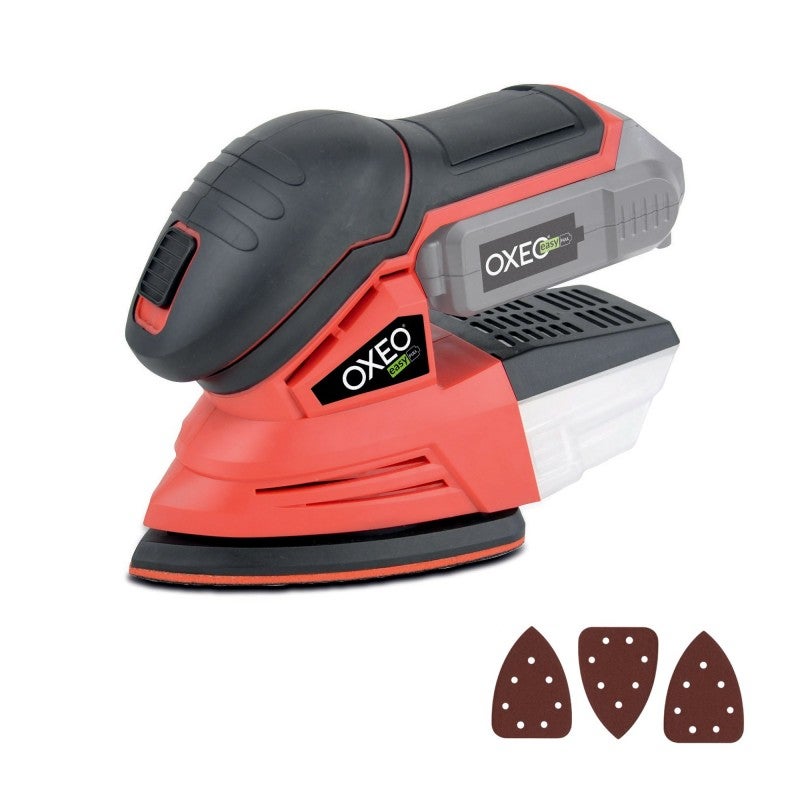 Ponceuse Électrique Sans Fil 16,8V - 3500 Tr/min, 2 Batteries 3,0 Ah, 36 Papiers Abrasifs, Léger 0,7 Kg - Pour Bois, Métal, Bricolage