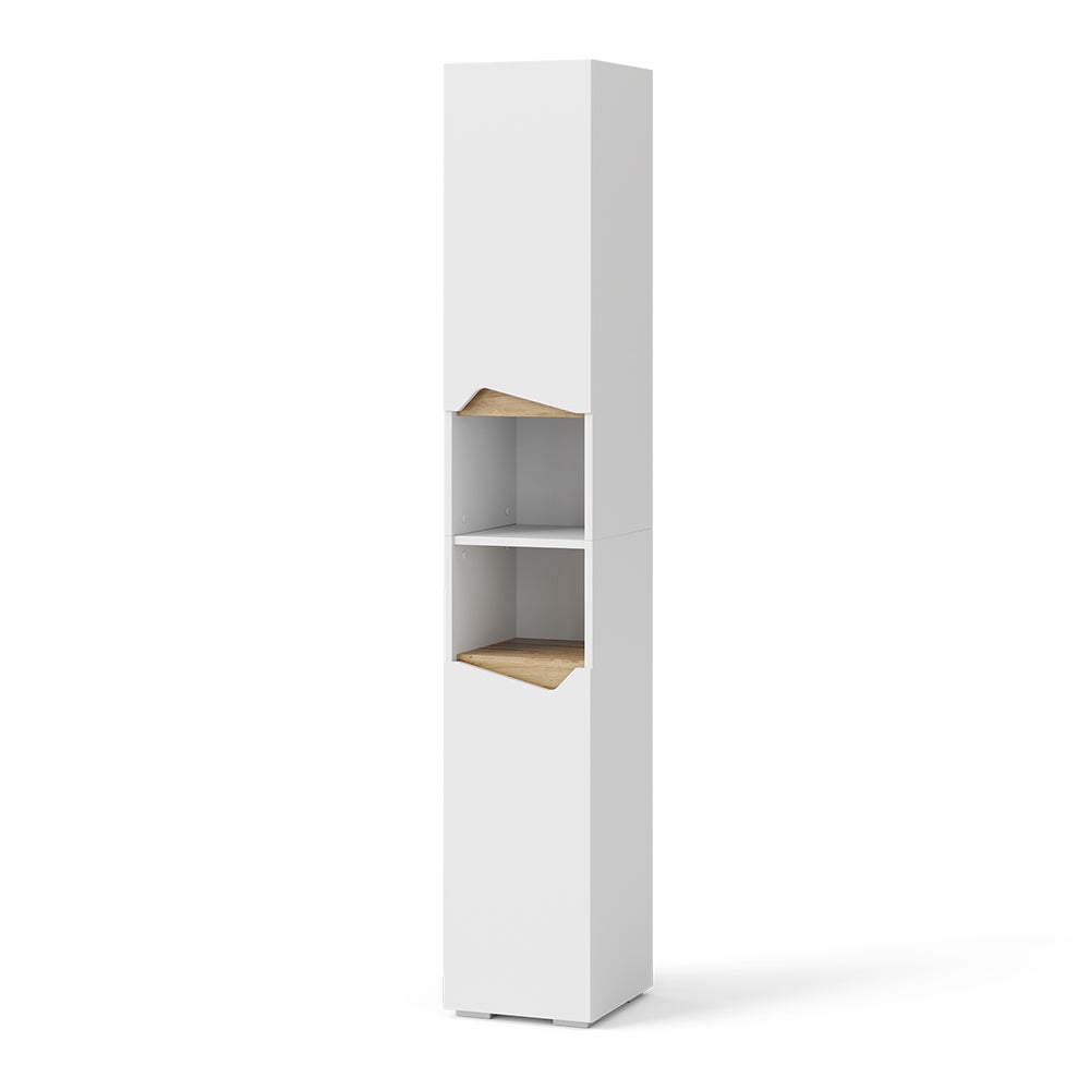Meuble De Salle De Bains Maris Vicco – Blanc – 190 Cm Avec étagère – Neuf En Colis