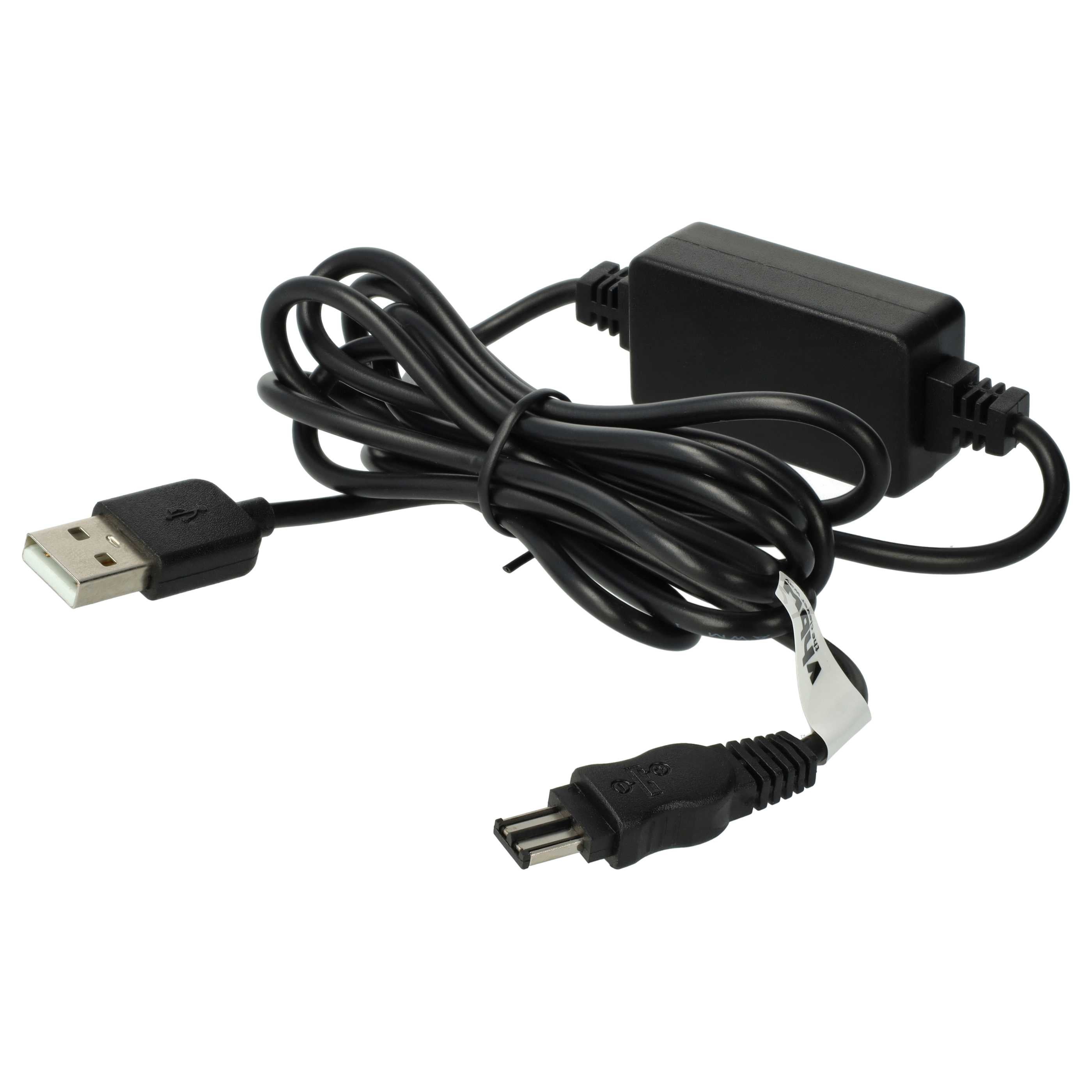 Vhbw Caricabatterie Compatibile Per Sony DCR-TRV430E, TRV460, TRV480, TRV5, TRV50 – Con Cavo USB