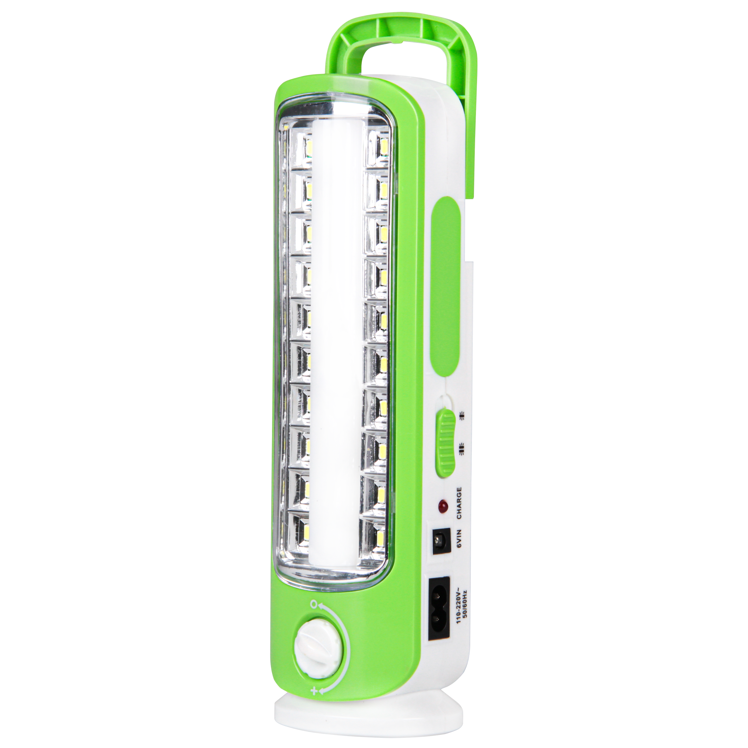 Lampa LED warsztatowa 4W 320lm 6500K zielona z regulacja latarka MasterLED