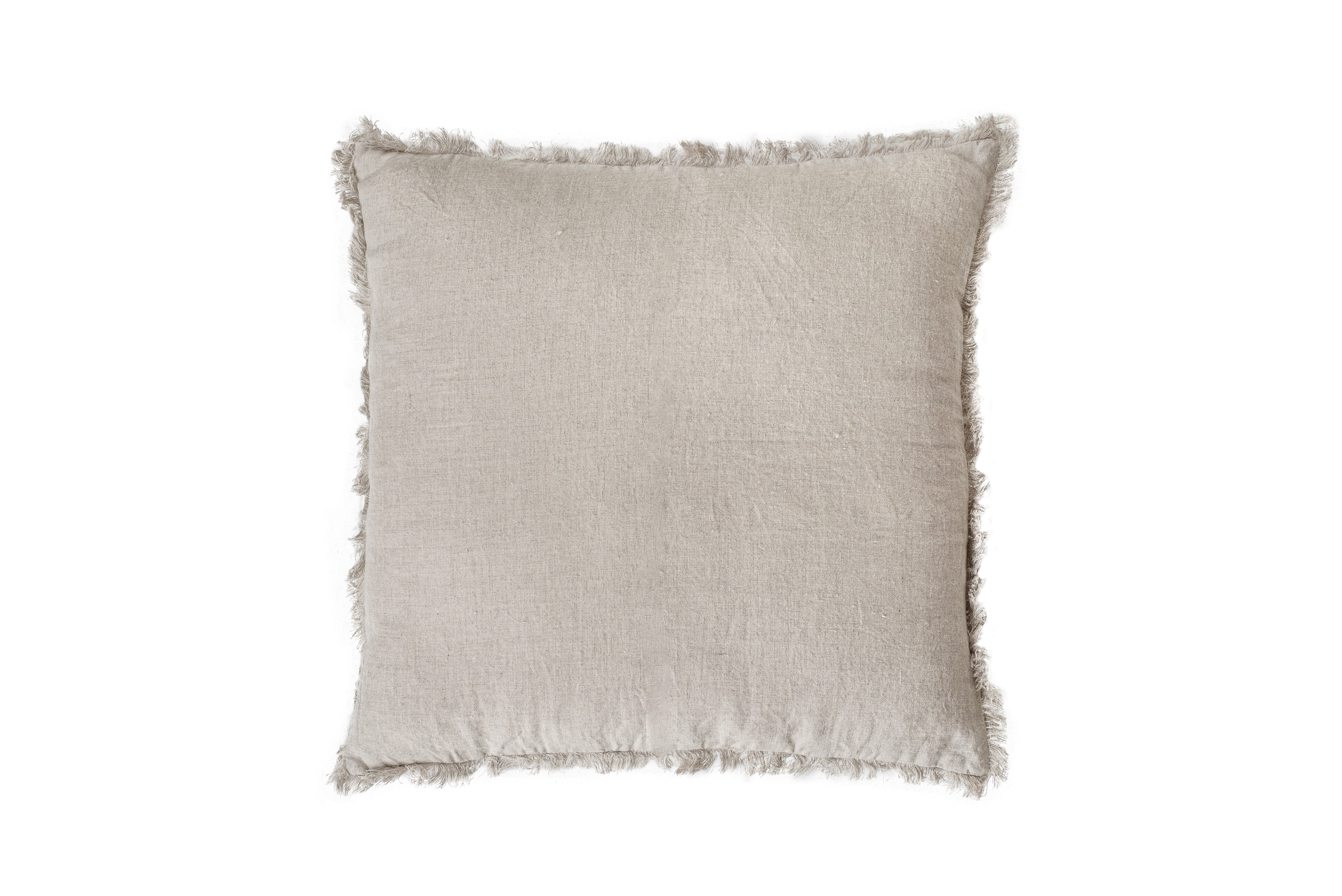 Coussin décoratif en lin naturel 45x45 cm – Canapé et lit, haute ...