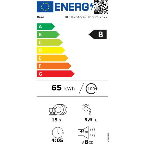 Lave vaisselle 60 cm BEKO BDFN26453G - 7