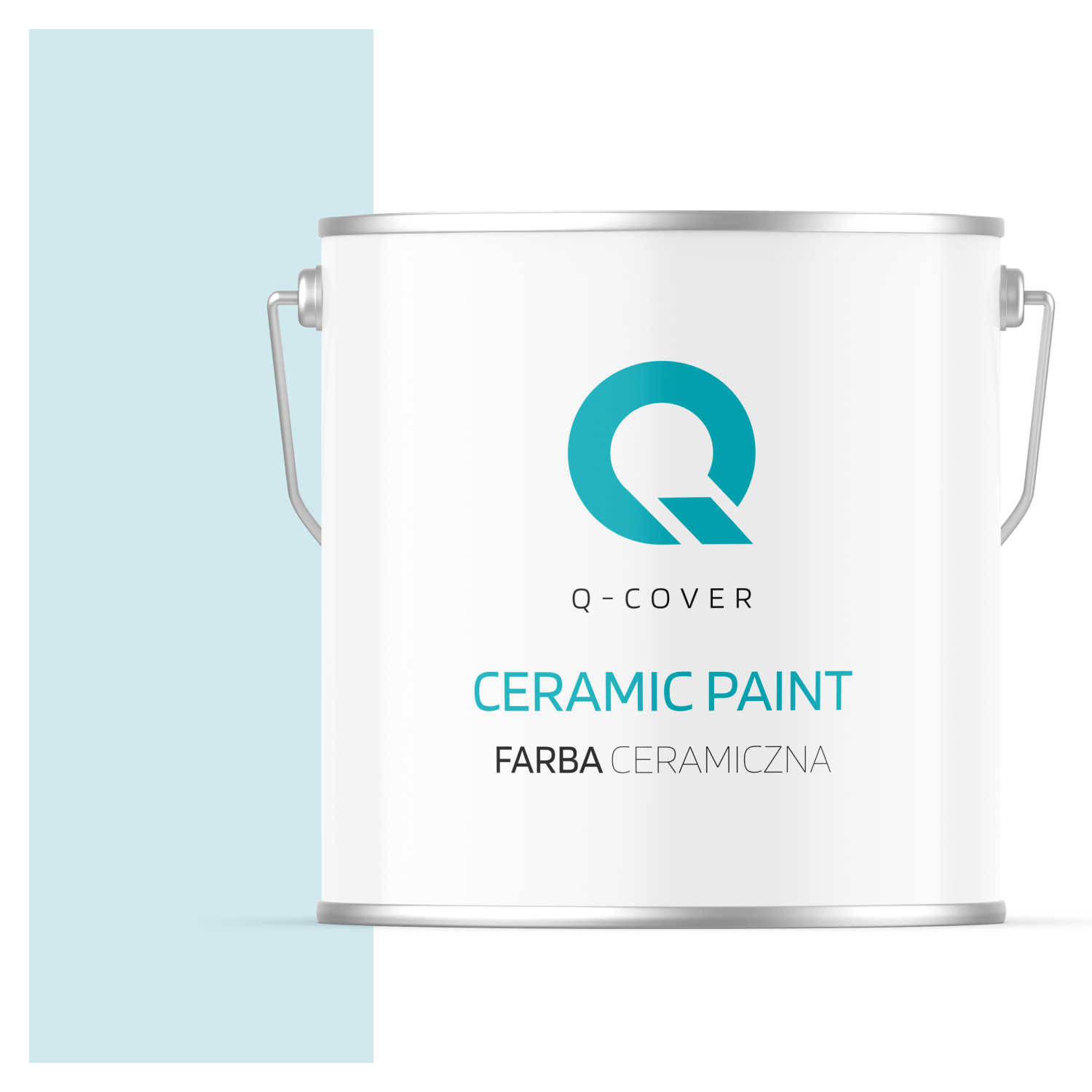 Farba Ceramiczna Do Ścian i Sufitów Q-Cover Biel złamana w niebieski H0378 Głęboki Mat 5L