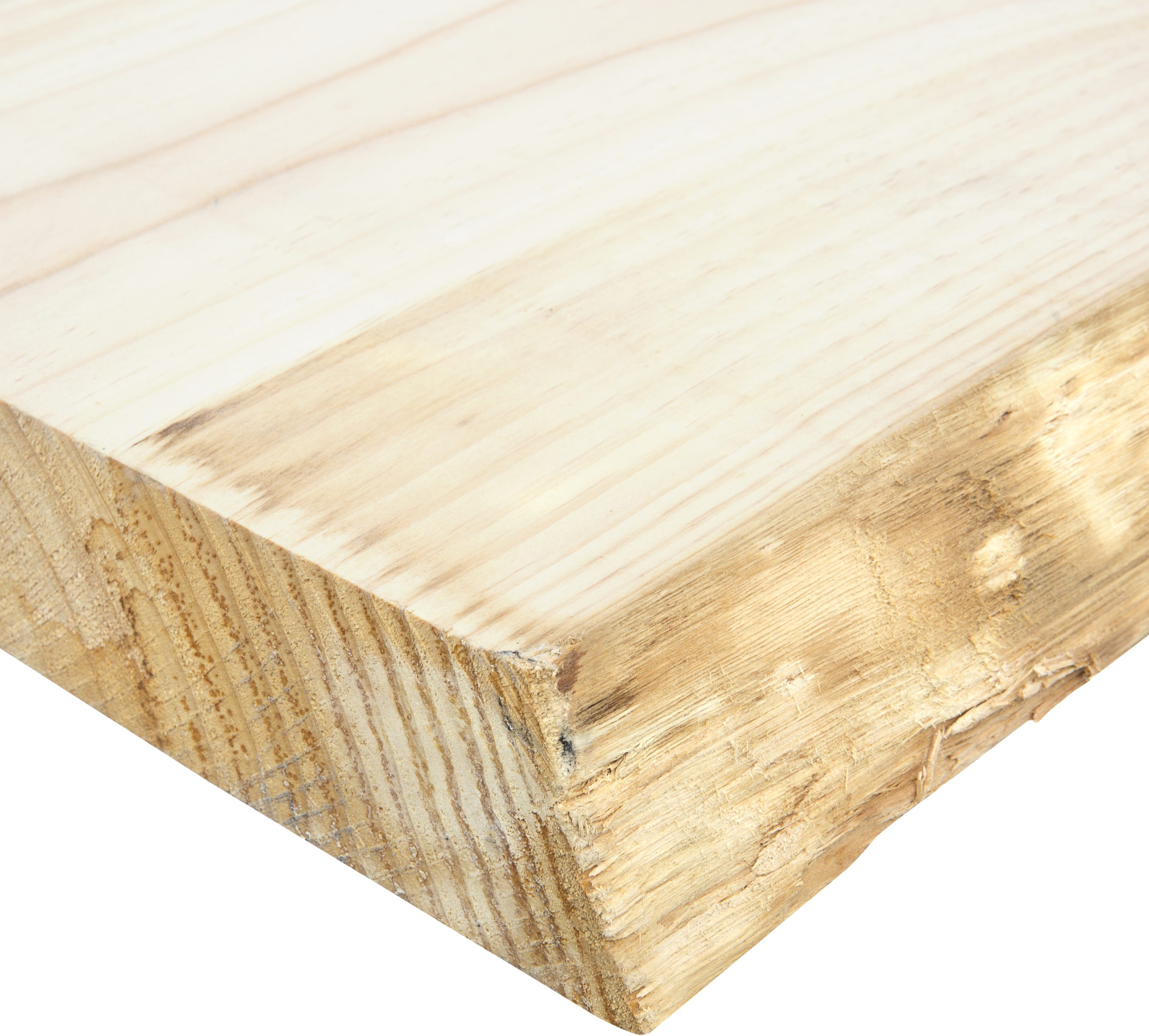 Tavola di pino grezzo naturale rustico non rivestito FINSA, L.120 x l.30 cm - 3