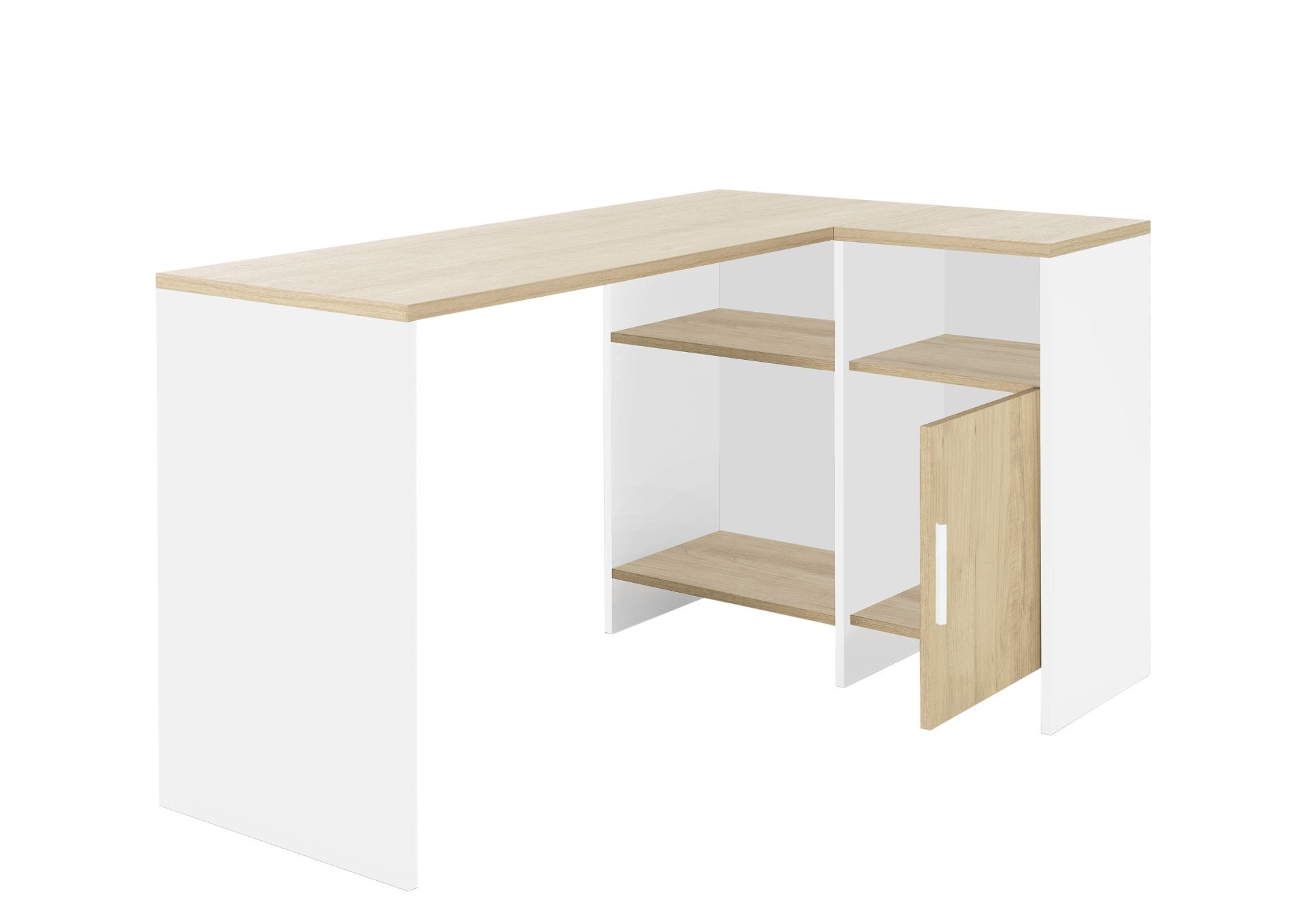 Bureau angle Blanc-Bois LIVERPOOL - 2