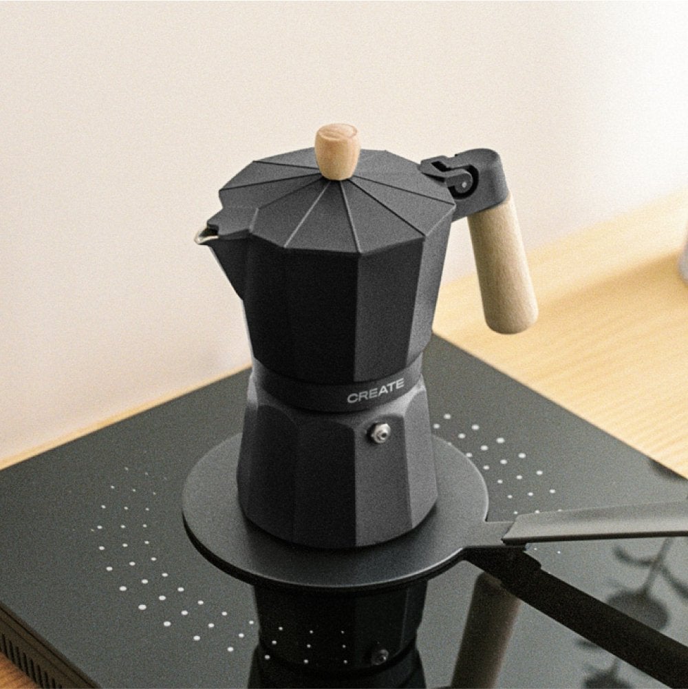 CREATE - THERA MOKA RETRO - Włoska kawiarka - Noir
