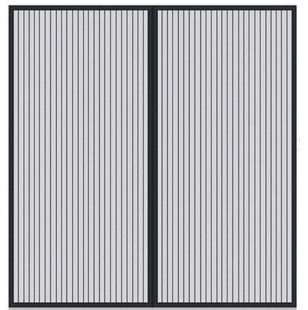 Moskitiera magnetyczna, oddychająca, przeciw komarom, zamykana automatycznie, 80 x 120 cm, czarna