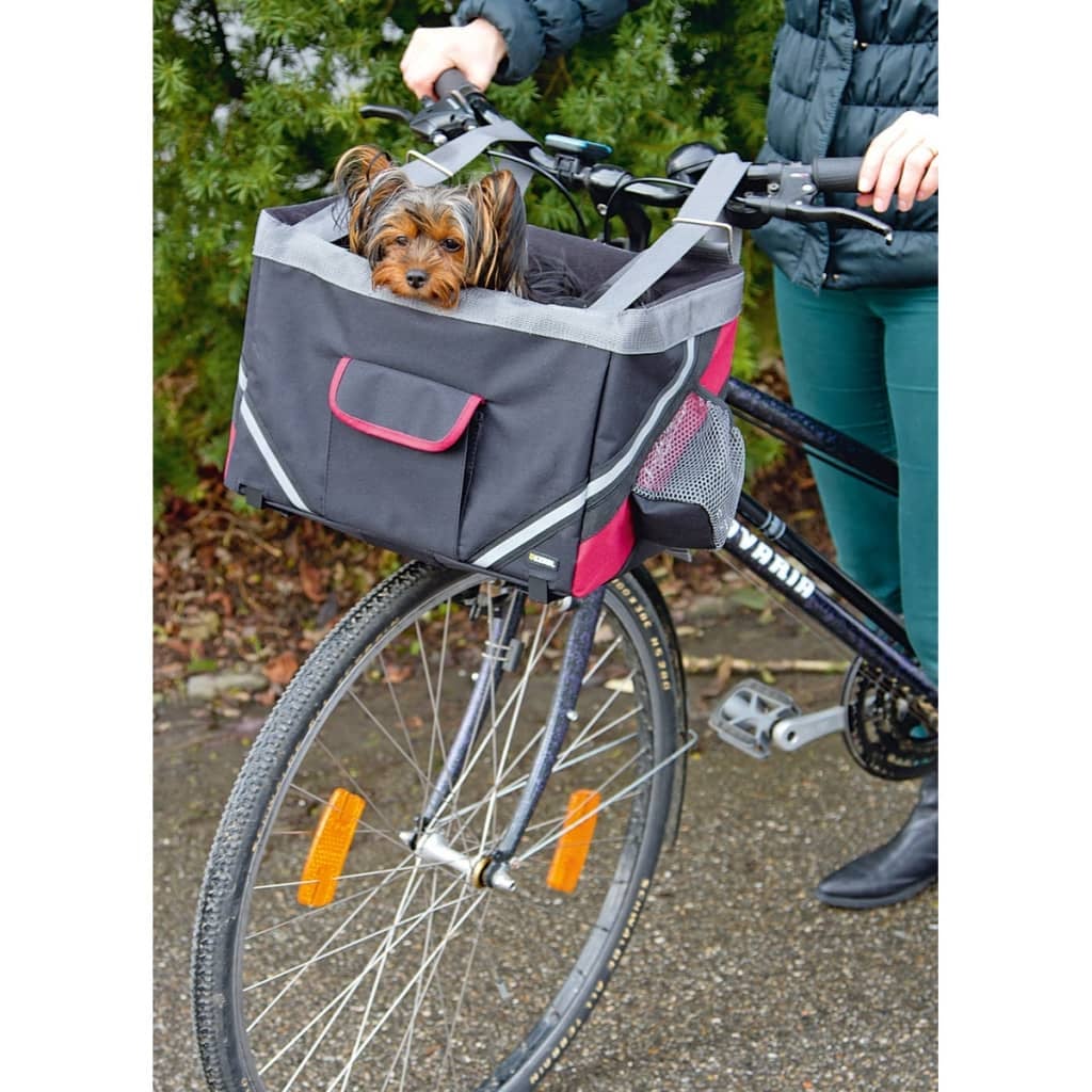 Cestino Per Bici Per Cani MaxxPet - Sicuro E Comodo, Si Fissa Al Portapacchi, Misure 46,5x37,5x40,5 Cm, Design Nero