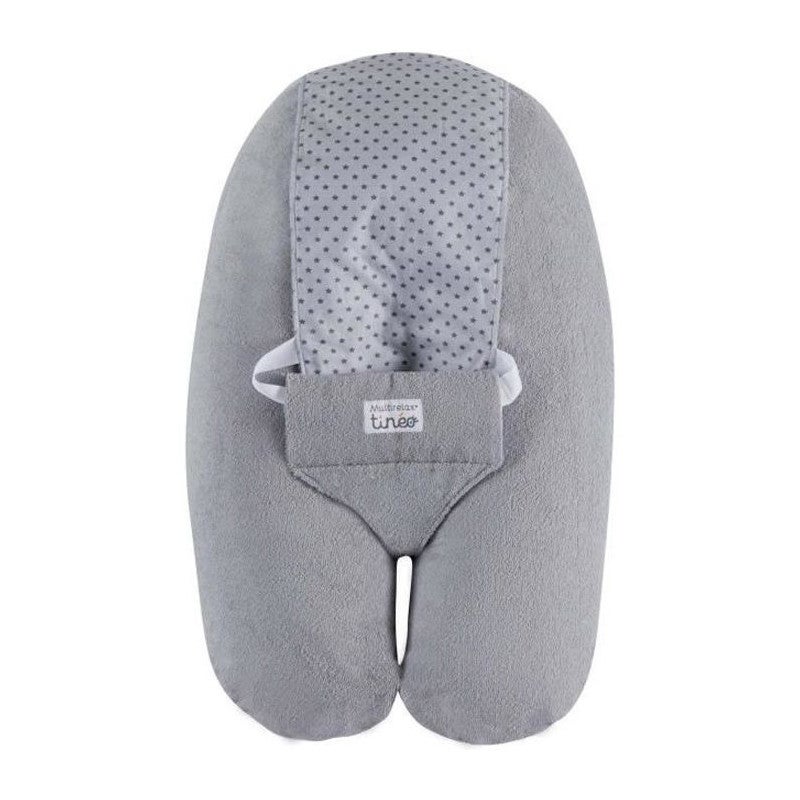 Cojín de lactancia tineo polka dots gris
