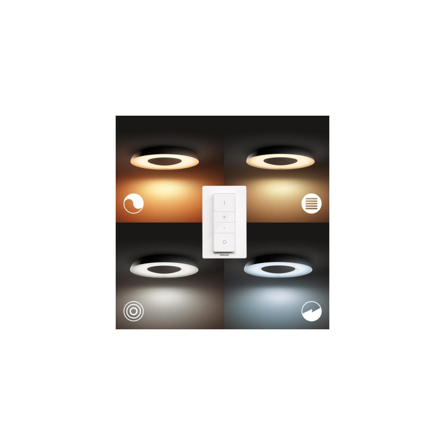 Plafonnier PHILIPS HUE White Ambiance STILL Rond blanc+tlc - 2