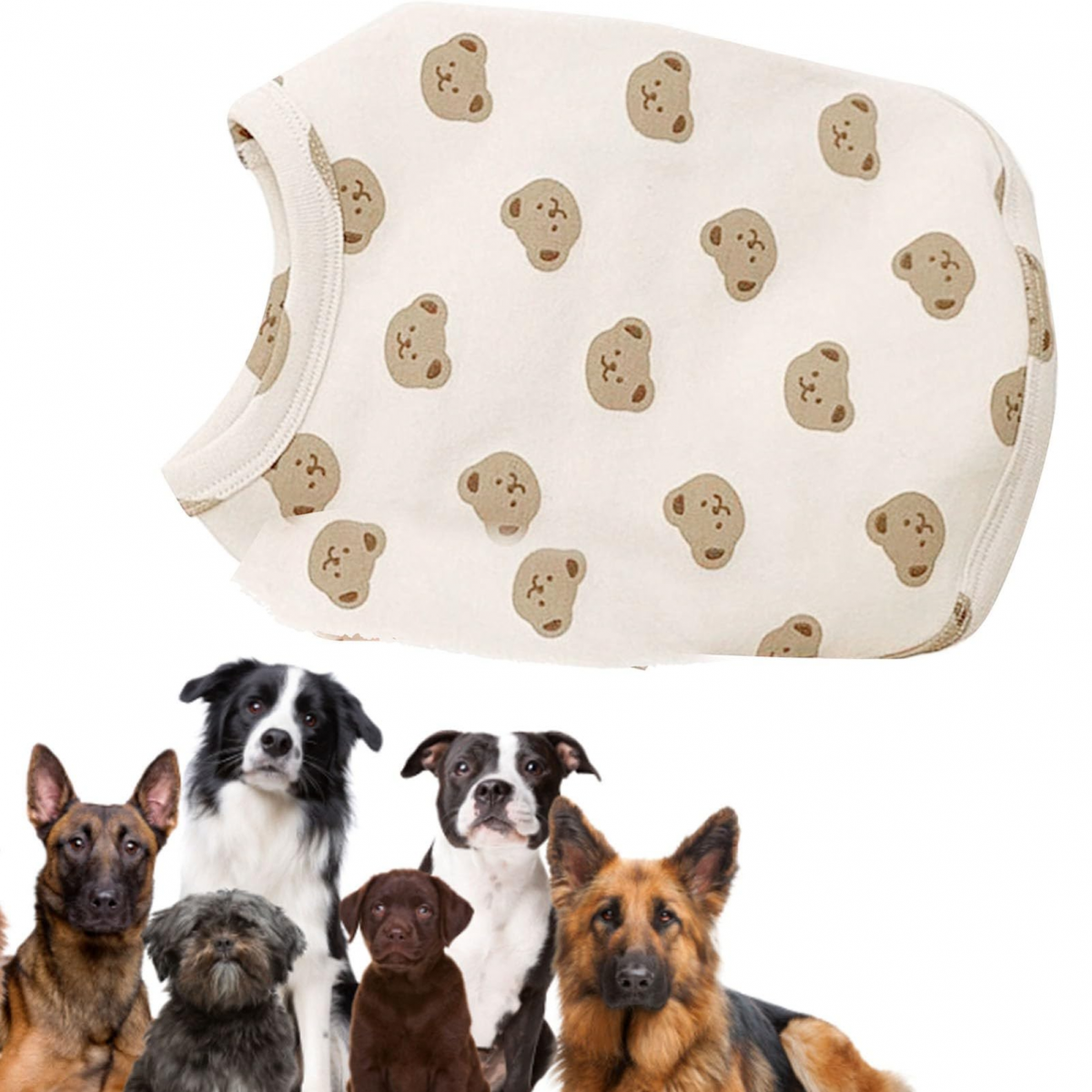 Roupas para cães pequenos confortáveis, quentes e elegantes com estampa fofa para animais de estimação pe - 2