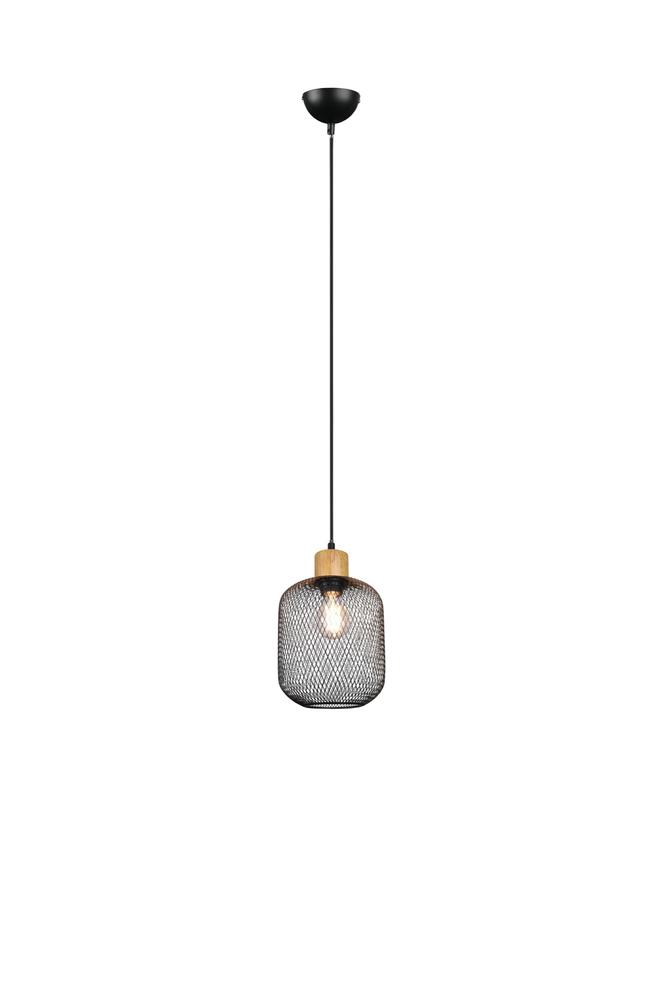 Lampa wisząca CALIMERO czarna 1xE27x40W metal wym:150x18x18cm IP20 RL