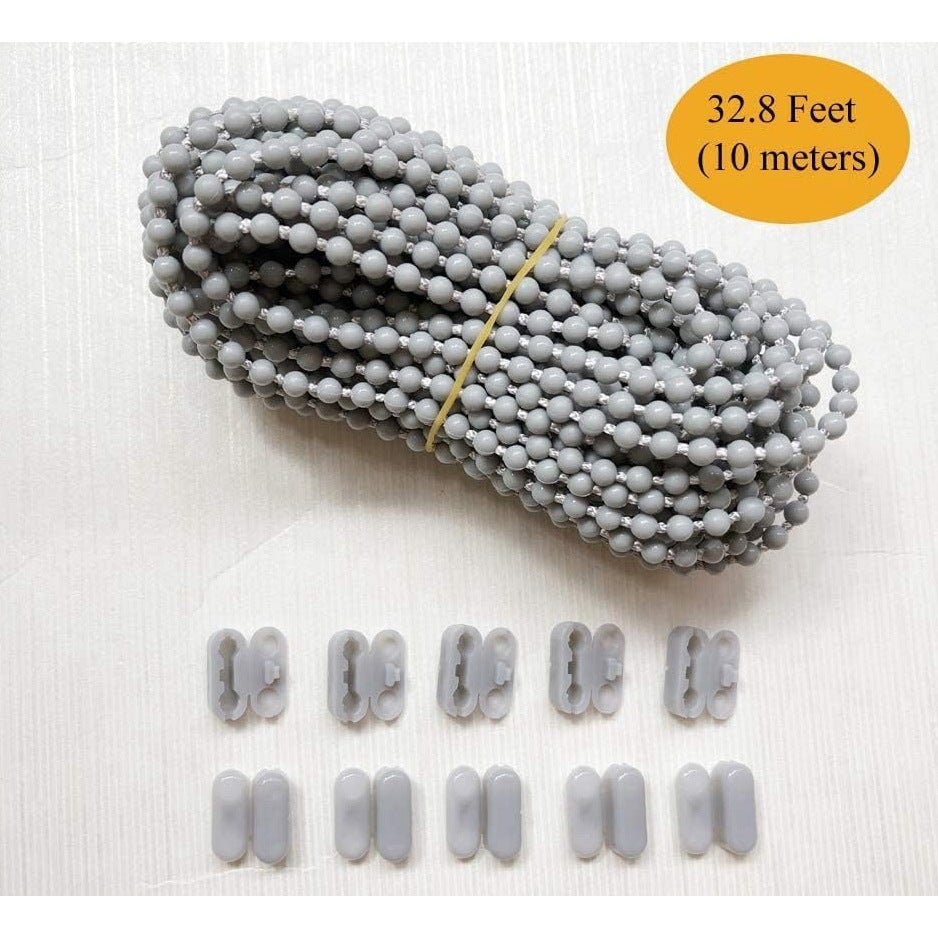 Chaîne à billes en acier inoxydable de 10 mètres attache de connexion ...