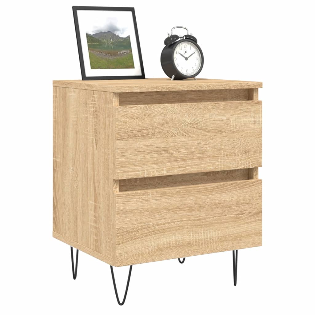 Table de chevet chêne sonoma 40x35x50 cm bois d’ingénierie - 2