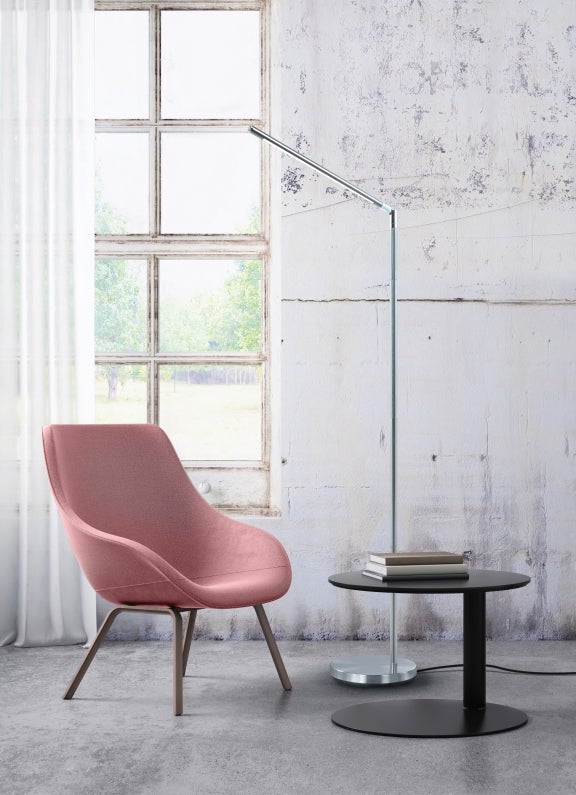 Lampe de lecture LED 6W 600 lumens, 3000k dimmable, moderne, élégante et simple. Finition nickel mat, réglable et rotatif. - 6