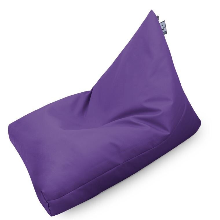 Pouf Pyramide Similicuir Indoor Lilas HAPPERS XL - 2