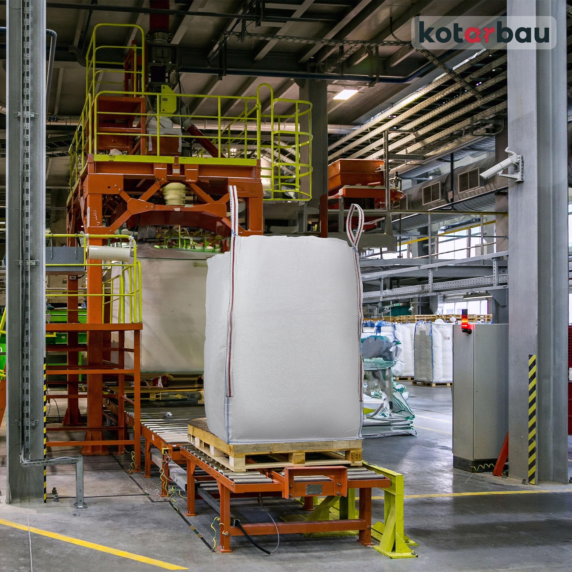 Sac Big Bag Vide, Sac Gravat Chantier 90 x 90 x 120 cm 1000 kg 2 pieces - KOTARBAU - 7