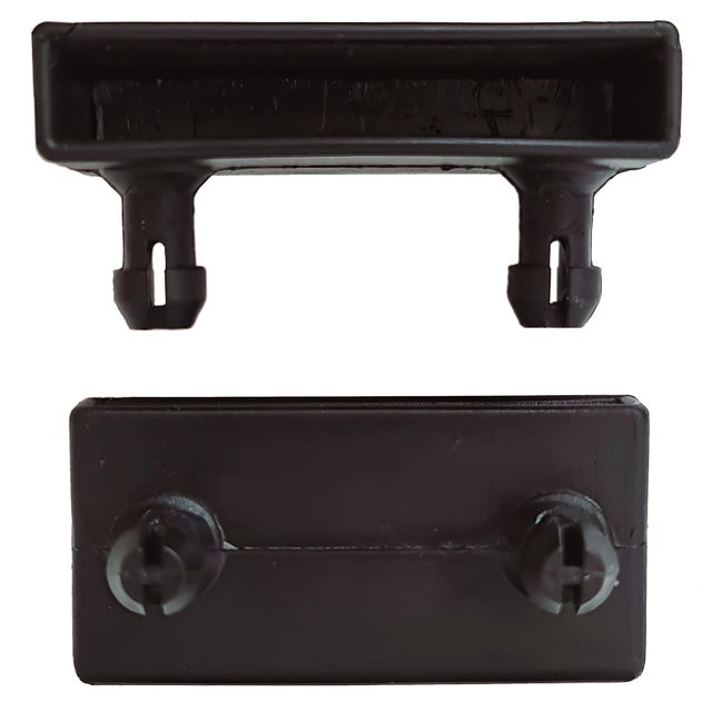 Embout plastic noir renforcé a clipser pour lattes de 53mm. SCM Créations