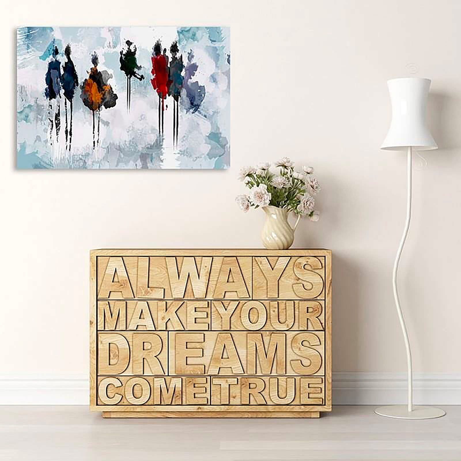 Tableau arbre de peinture - 120 x 80 cm - 3