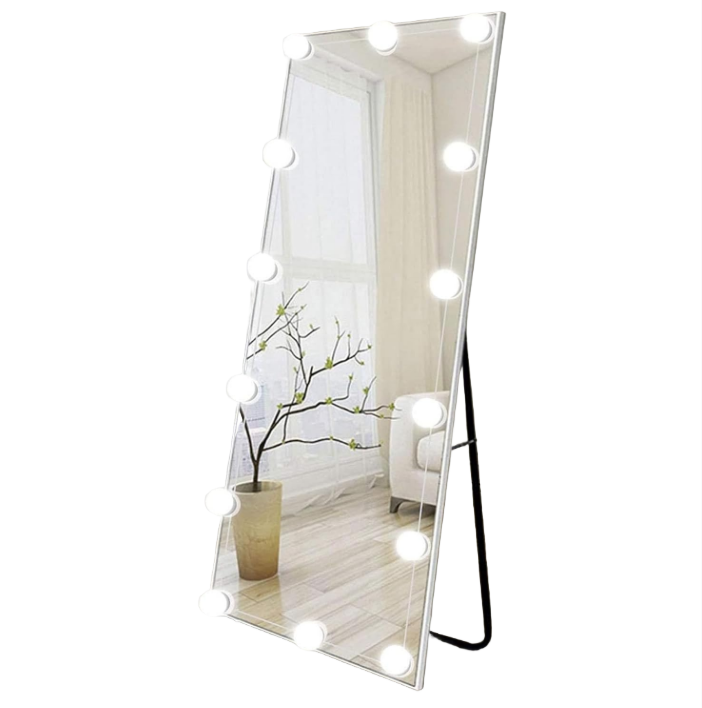 Zestaw oświetlenia lustra z 14 żarówkami do toaletki, ściemnialne lustro LED Hollywood, lampa do toaletki USB z przełącznikiem