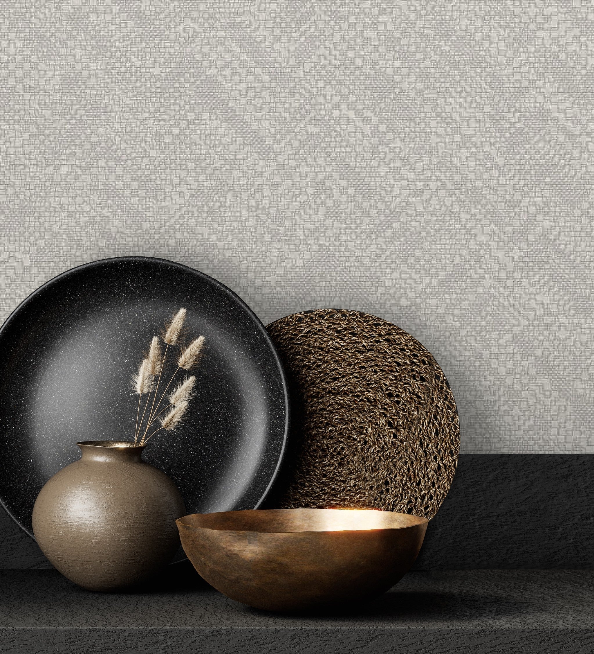 Échantillon DIN A4 de Papier peint lessivable en vinyle texturé avec de légères touches métallisées - Zayed 680961 de GAULAN - 2