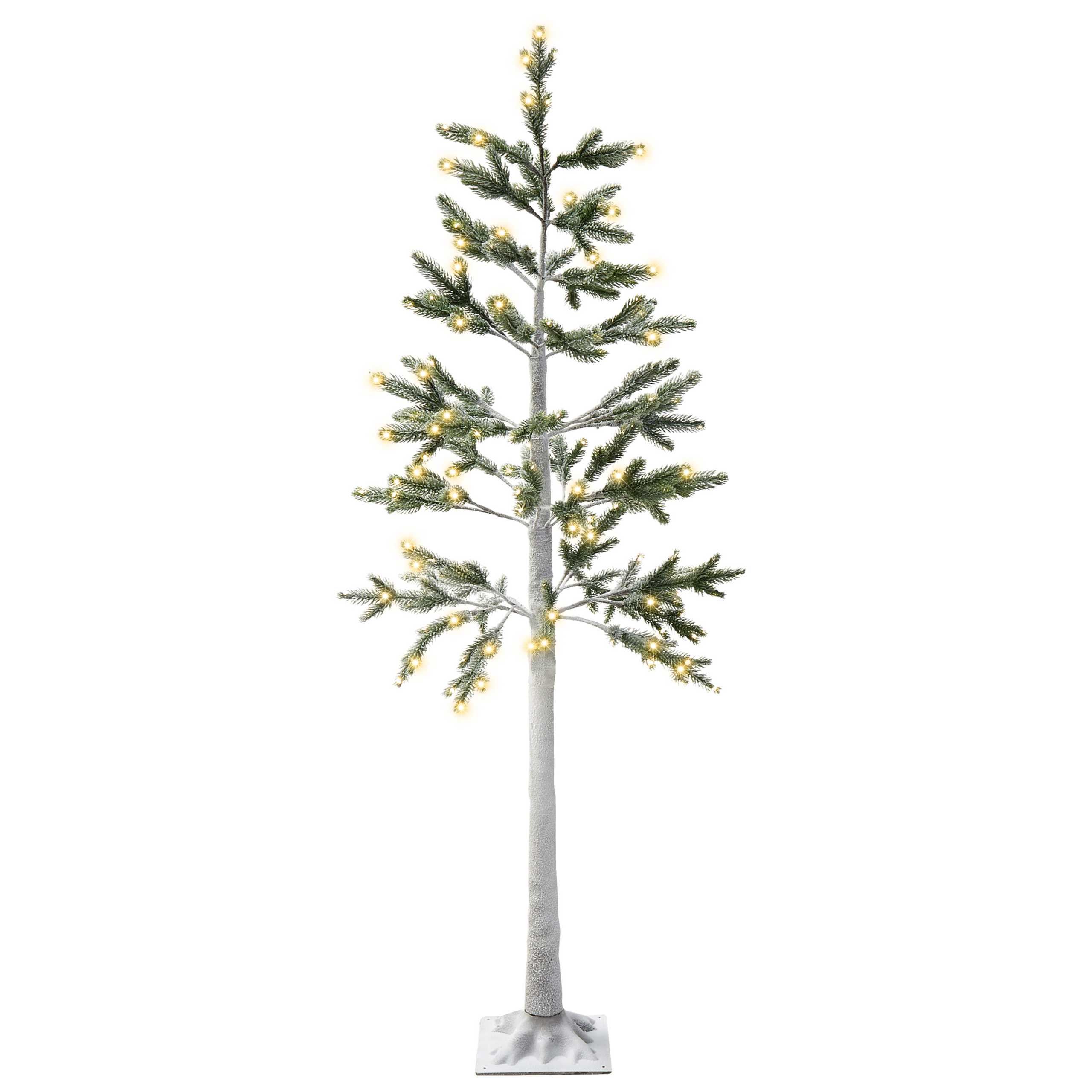 Decorațiune de exterior LED ALBIONI Brad 180 cm Alb