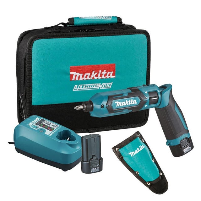 Tournevis à batterie 7,2V (2x1,5 Ah) avec chargeur dans sacoche - MAKITA TD022DSE