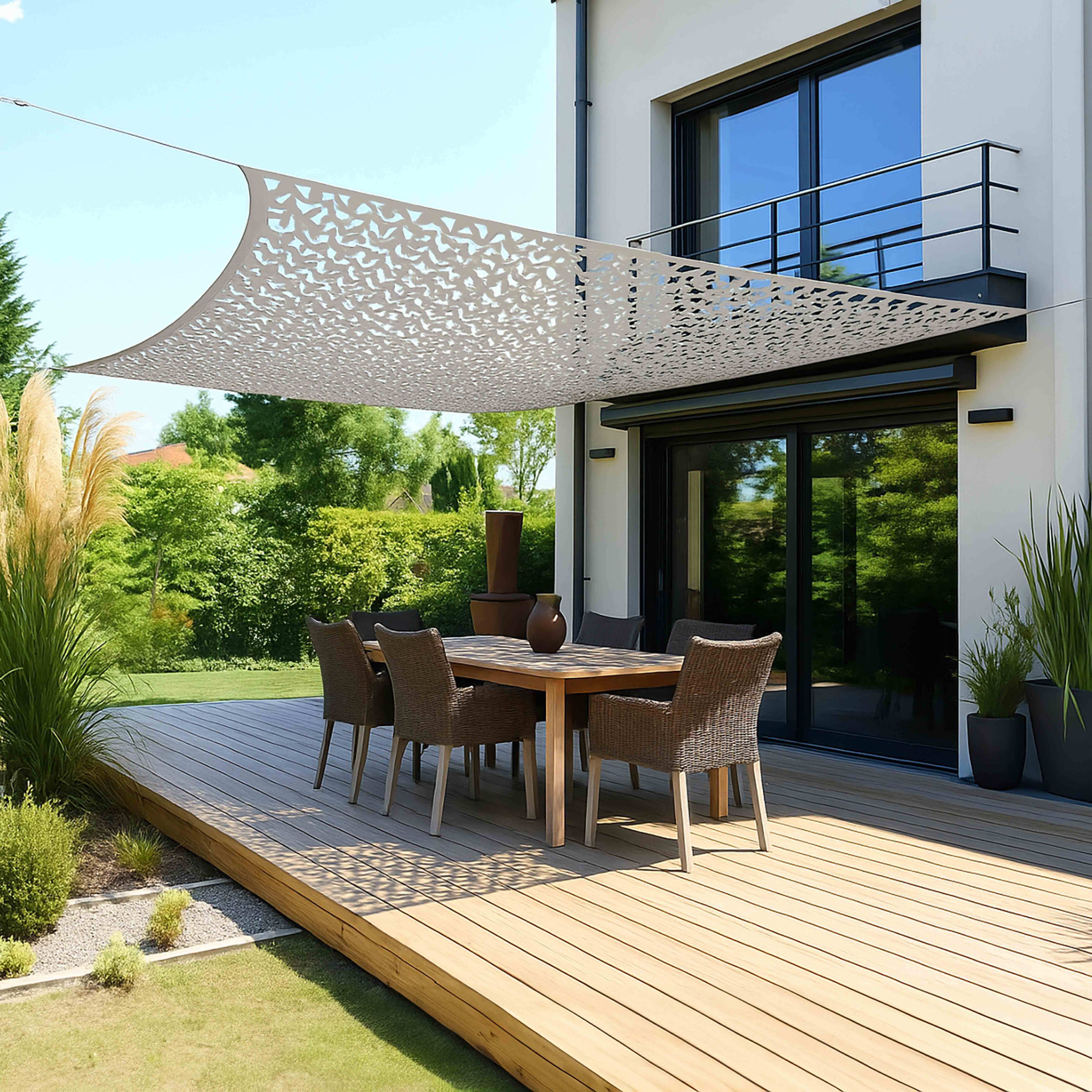 Rete Mimetica Bianca Camouflage | Misure 2x3m, 5x6m, 6x8m, 8x8m | Per Campeggio, Giardino E Decorazione