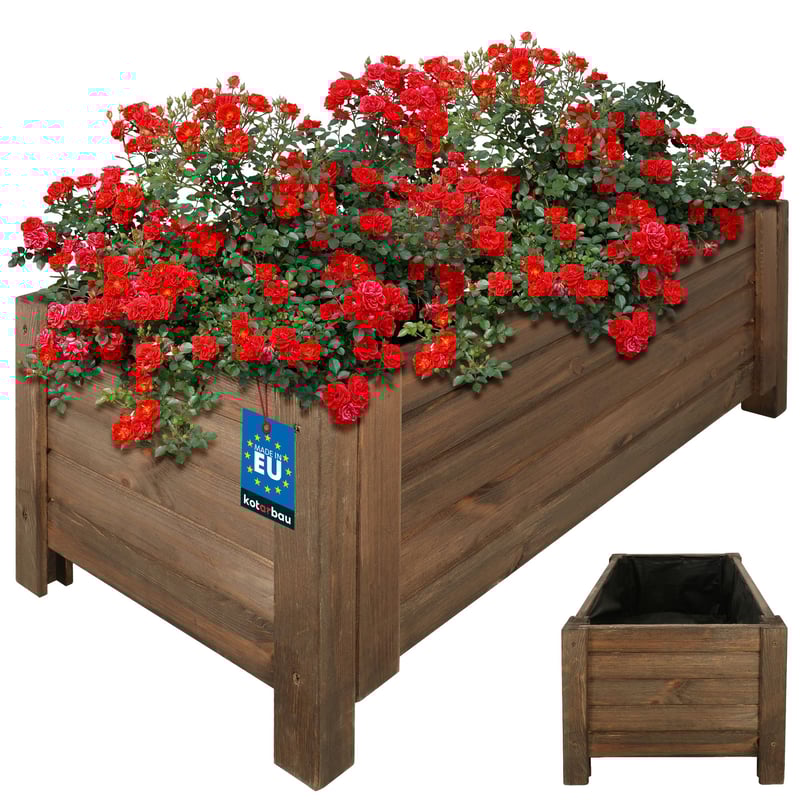 Doniczka donica ogrodowa skrzynia skrzynka taras drewniana 79x39 na kwiaty - KOTARBAU