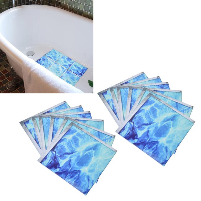 12 Pezzi Adesivi Antiscivolo per Vasca da Bagno Adesivi per Gradini 12 Pezzi Adesivi Antiscivolo per Vasca da Bagno Adesivi per Gradini