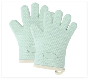Guanti da forno con silicone set di 2, resistenti al calore 500 F