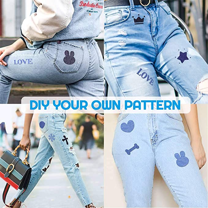 Patchs de réparation thermocollants pour jeans 30 pièces DenimBlue - 7