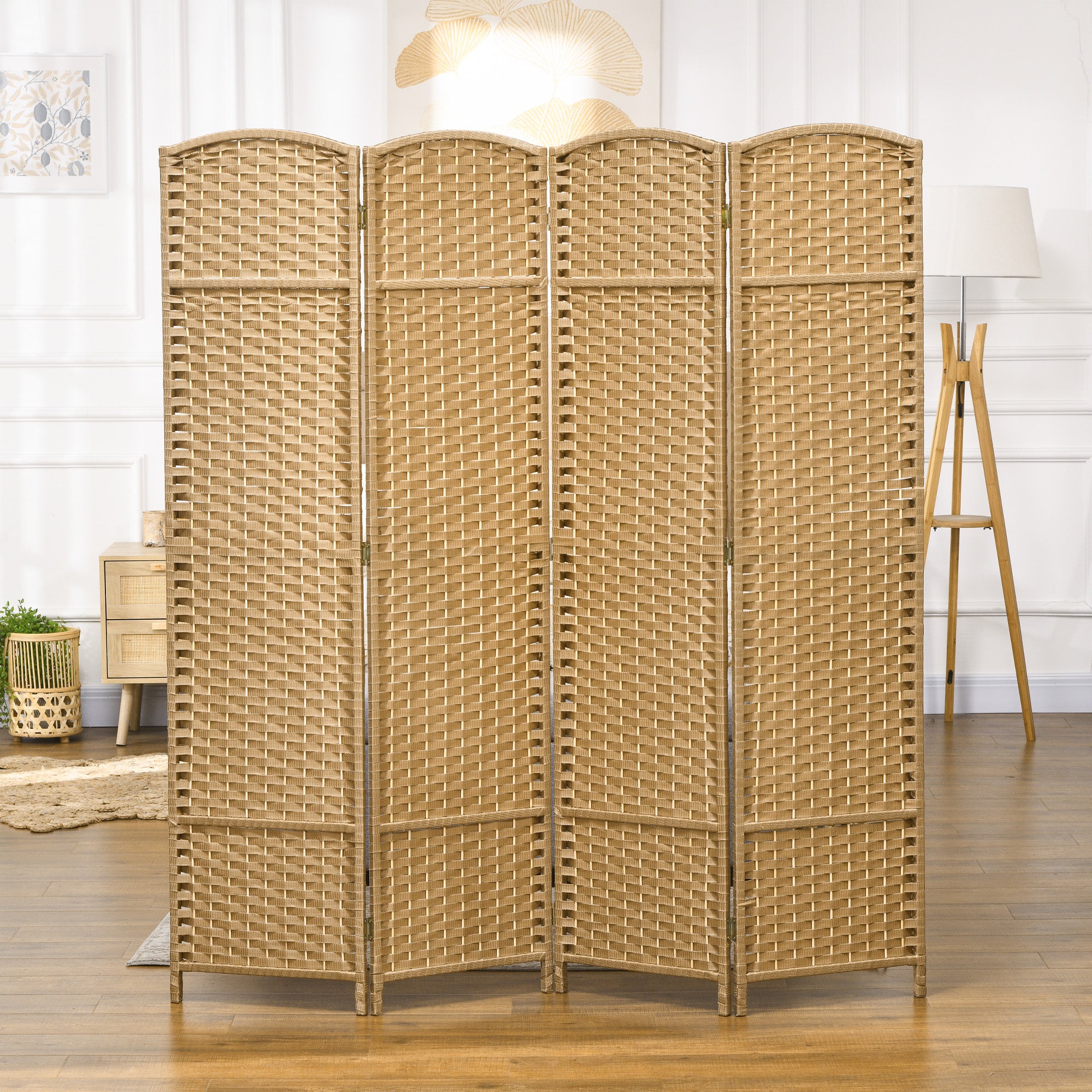Paravent interieur Bois de pin HOMCOM - 8