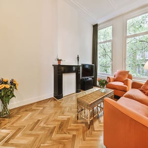 Parquet Chêne Bâton Rompu contrecollé verni brossé rustique Apollon Naturel 90X12X600mm - 2,5mm de couche d'usure